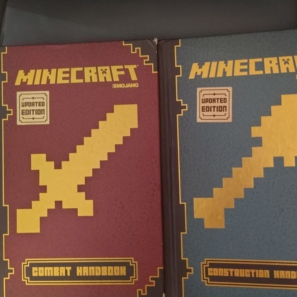 Minecraft Updated Edition Combat and Construction Handbook Set Mojang Scholastic